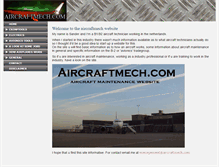 Tablet Screenshot of aircraftmech.com